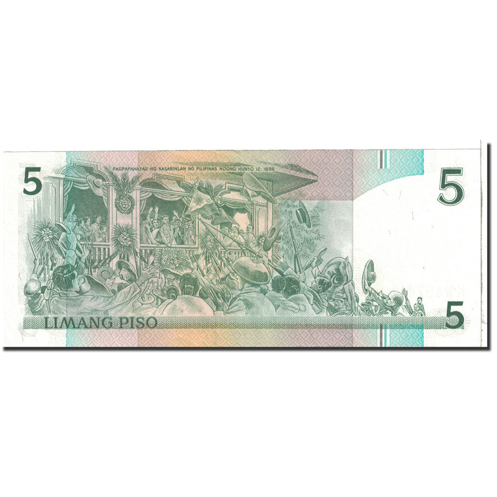 Banknote, Philippines, 5 Piso, 1985, Undated, KM:168e, UNC(65-70)