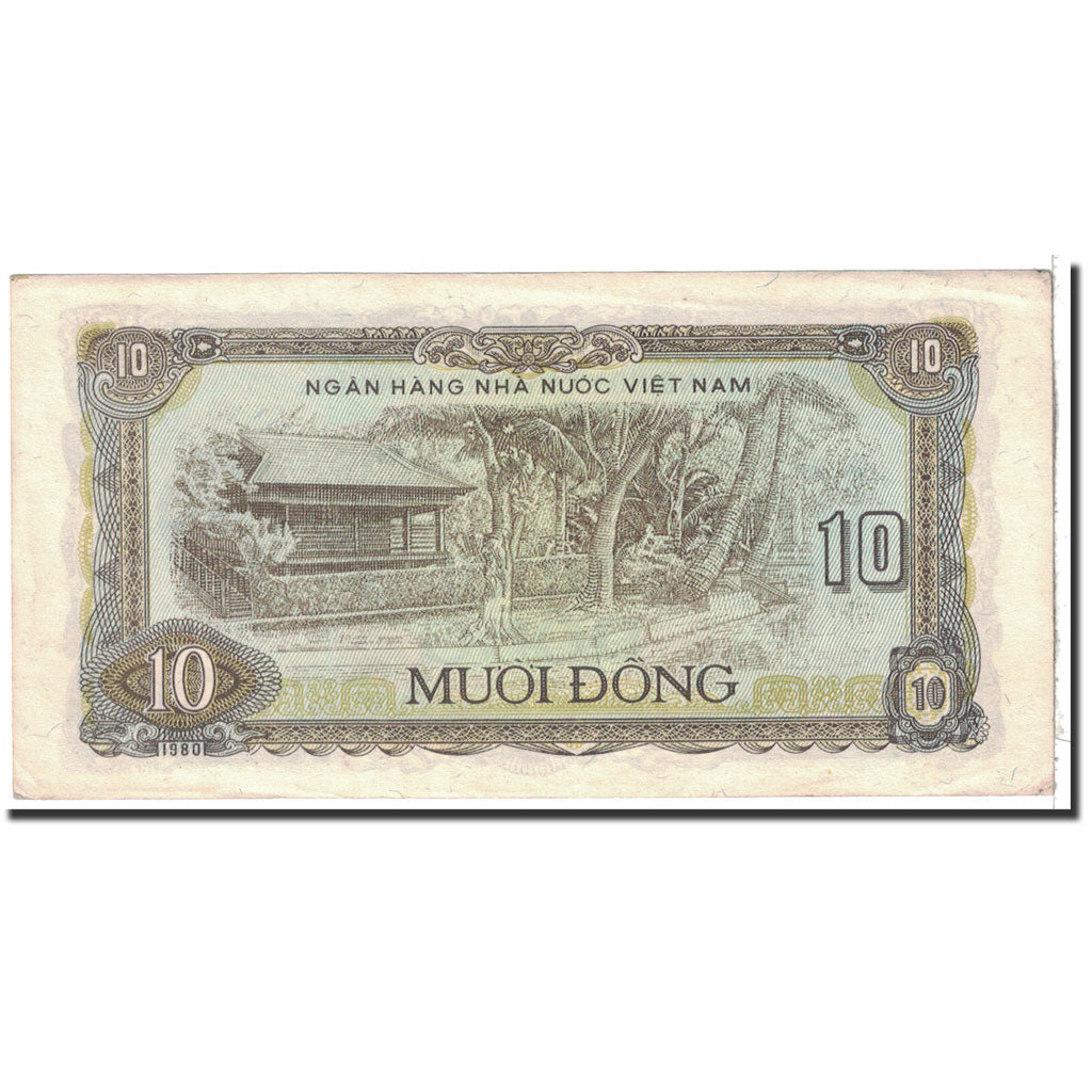 Banknote, Vietnam, 10 D<ox>ng, 1980, Undated, KM:86a, AU(50-53)