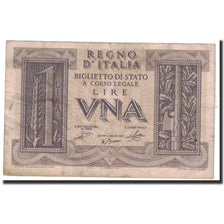Banknote, Italy, 1 Lira, 1939, 1939-11-14, KM:26, VF(20-25)