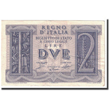 Geldschein, Italien, 2 Lire, 1939, 1939-11-14, KM:27, SS