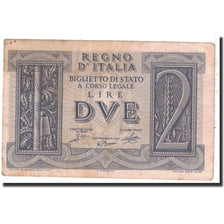 Banknote, Italy, 2 Lire, 1939, 1939-11-14, KM:27, VF(30-35)