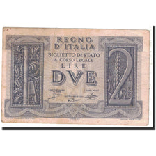 Geldschein, Italien, 2 Lire, 1939, 1939-11-14, KM:27, S+