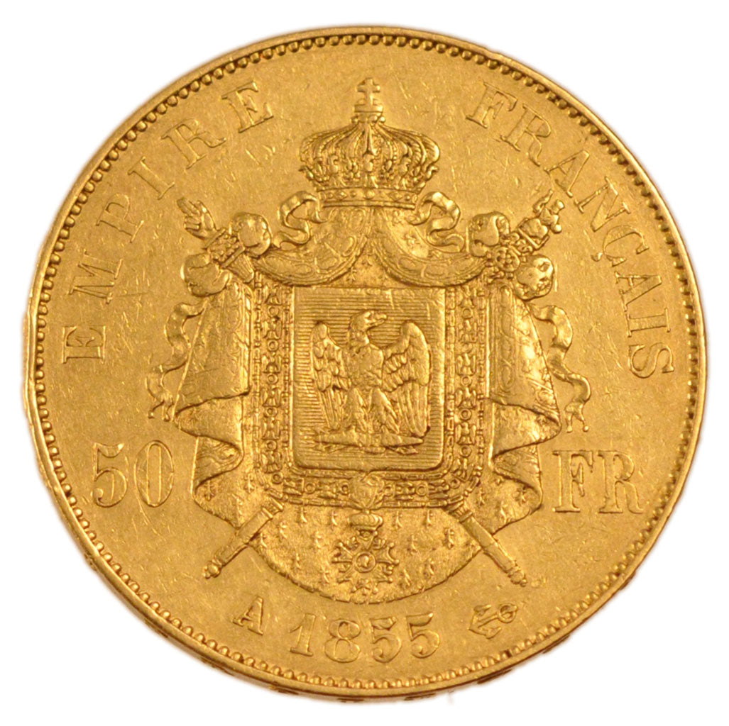 50 Francs Or Napoléon III Tête Nue