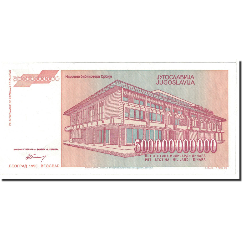 Banconote, Iugoslavia, 500,000,000,000 Dinara, 1993, KM:137a, Undated, FDS