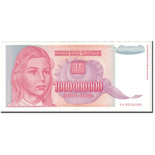 Banknote, Yugoslavia, 1,000,000,000 Dinara, 1993, Undated, KM:126, UNC(65-70)