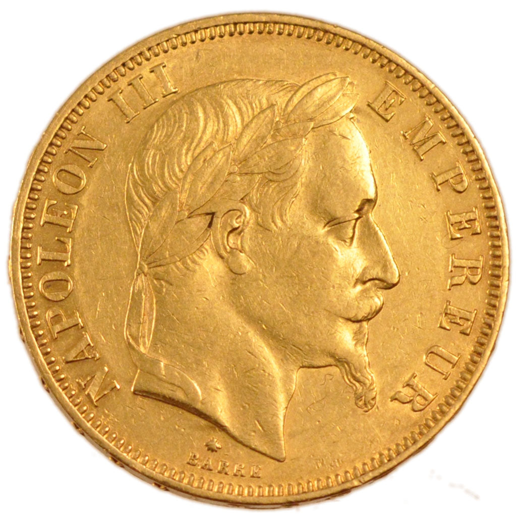 FRANCE, 50 Francs, 1862, Paris, AU(55-58), Gold, Gadoury #1112, 16.10
