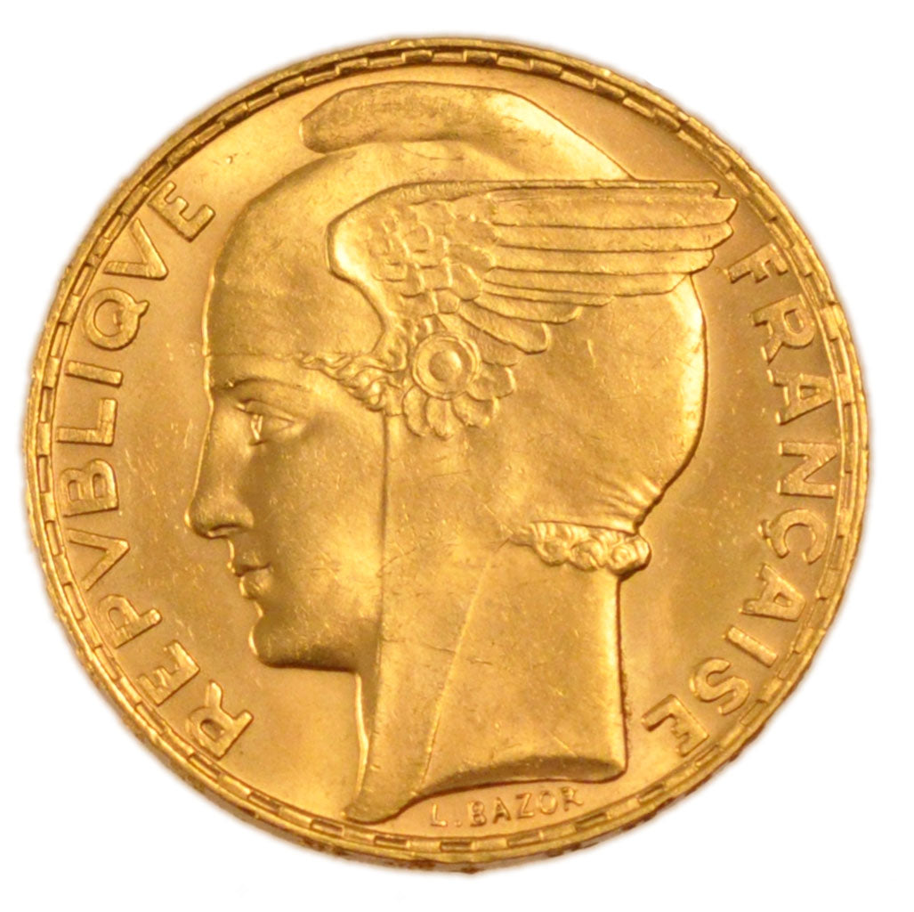 FRANCE, Bazor, 100 Francs, 1935, Paris, MS(60-62), Gold, Gadoury #1148, 6.60