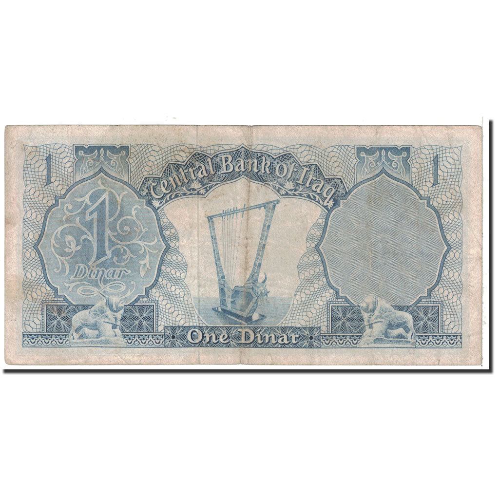 Banknote, Iraq, 1 Dinar, 1959, Undated, KM:53b, VF(30-35)