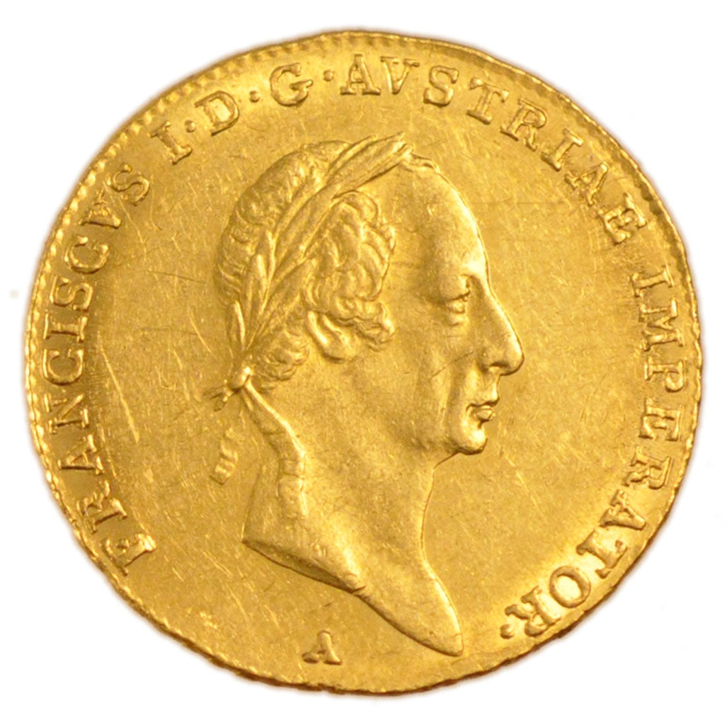 AUSTRIA, Ducat, 1827, Vienne, KM #2171, AU(55-58), Gold, 3.50