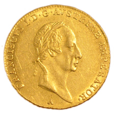 AUSTRIA, Ducat, 1827, Vienne, KM #2171, AU(55-58), Gold, 3.50