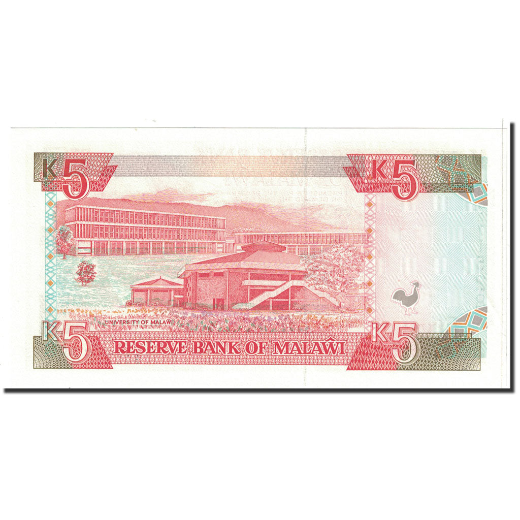 Banknote, Malawi, 5 Kwacha, 1994, 1994-01-01, KM:24b, UNC(65-70)