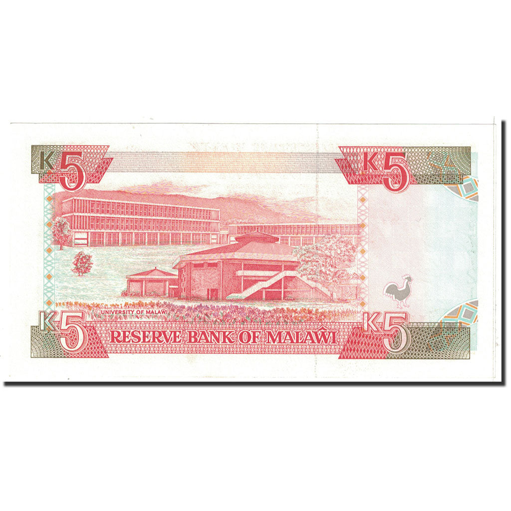 Banknote, Malawi, 5 Kwacha, 1994, 1994-01-01, KM:24b, UNC(65-70)