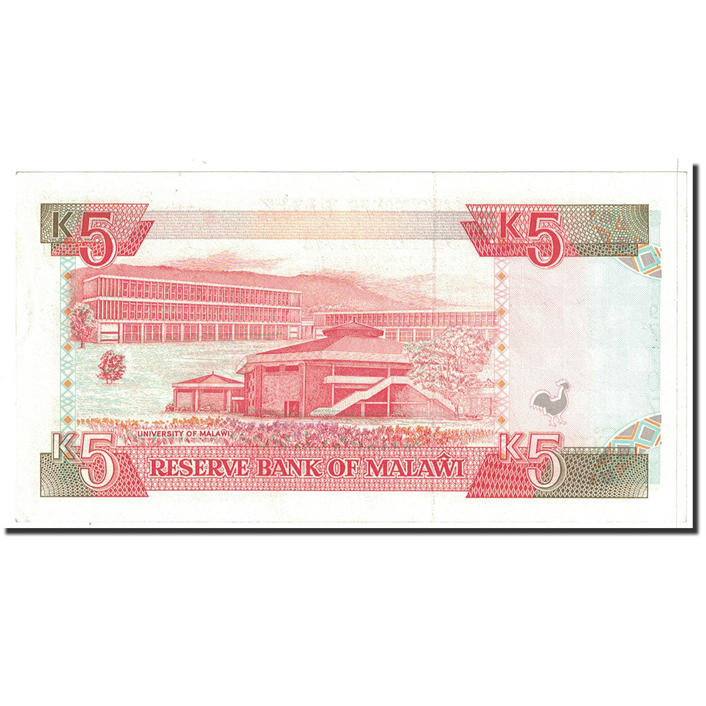 Banknote, Malawi, 5 Kwacha, 1994, 1994-01-01, KM:24b, UNC(65-70)