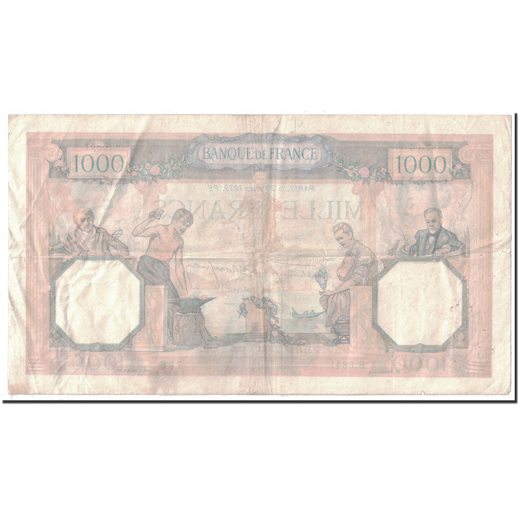 Francja, 1000 Francs, Cérès et Mercure, 1939, 1939-03-30, EF(40-45)