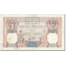 France, 1000 Francs, 1 000 F 1927-1940 ''Cérès et Mercure'', 1939, 1939-02-02