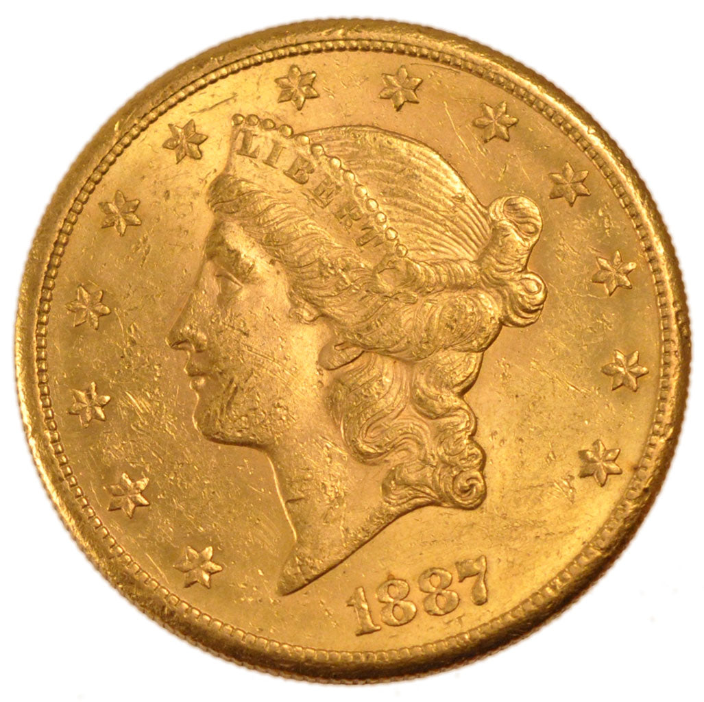 Stati Uniti, Liberty Head, $20, Double Eagle, 1887, U.S. Mint, San Francisco,...
