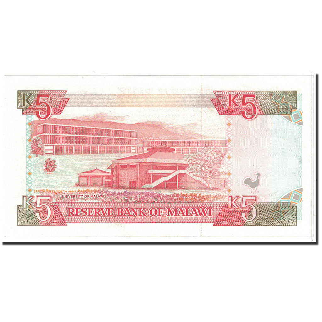 Banknote, Malawi, 5 Kwacha, 1994, 1994-01-01, KM:24b, UNC(65-70)