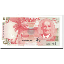 Banknote, Malawi, 5 Kwacha, 1994, 1994-01-01, KM:24b, UNC(65-70)