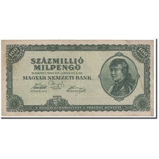 Billet, Hongrie, 100 Million Milpengö, 1946, 1946-03-18, KM:130, TTB