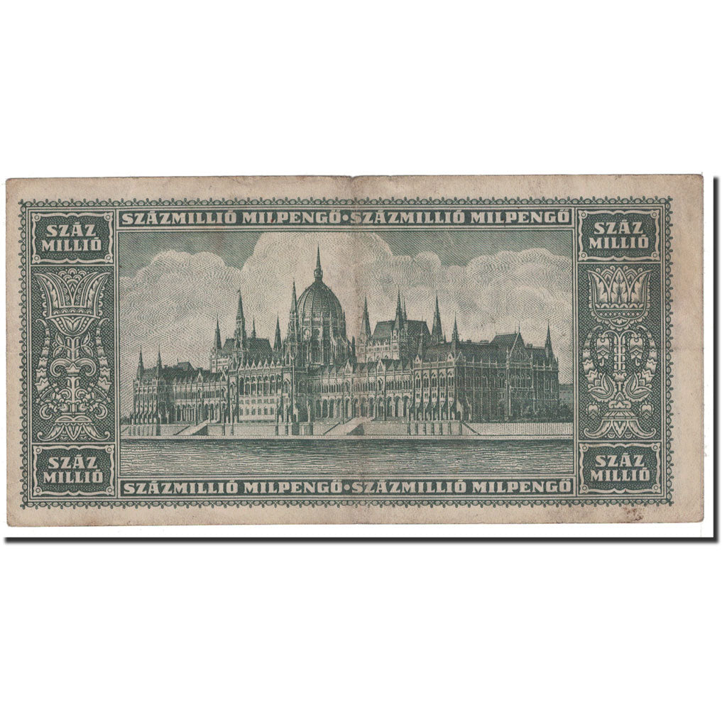 Billet, Hongrie, 100 Million Milpengö, 1946, 1946-03-18, KM:130, TTB