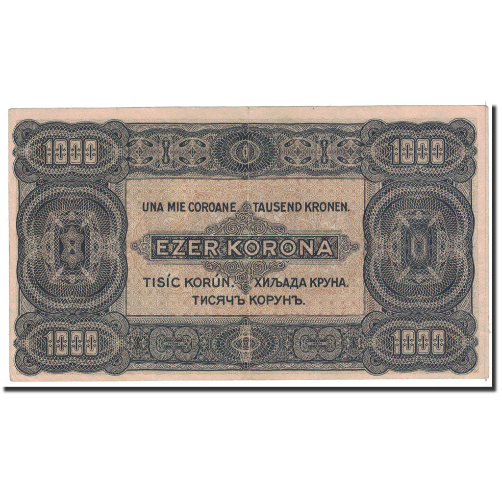 Banknot, Węgry, 8 Fillér on 1000 Korona, 1923, 1923-07-01, KM:81b, EF(40-45)