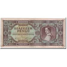 Banknote, Hungary, 100,000 Pengö, 1945, 1945-10-23, KM:121a, EF(40-45)