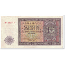 Banknote, Germany - Democratic Republic, 10 Deutsche Mark, 1955, Undated