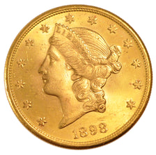 United States, Liberty Head, 20 Dollars, 1898, San Francisco, KM #74.3,...
