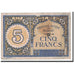 Banknote, Morocco, 5 Francs, 1943, Undated, KM:33, VF(20-25)