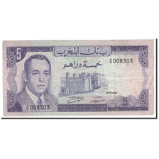 Banknote, Morocco, 5 Dirhams, 1970, Undated, KM:56a, EF(40-45)
