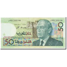 Banconote, Marocco, 50 Dirhams, 1987, KM:64a, Undated, FDS