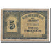 Banknote, Morocco, 5 Francs, 1943, 1943-08-01, KM:24, VG(8-10)