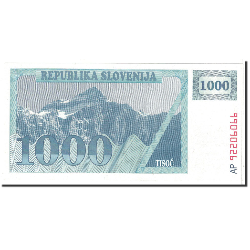 Billete, 1000 (Tolarjev), 1992, Eslovenia, Undated, KM:9a, SC
