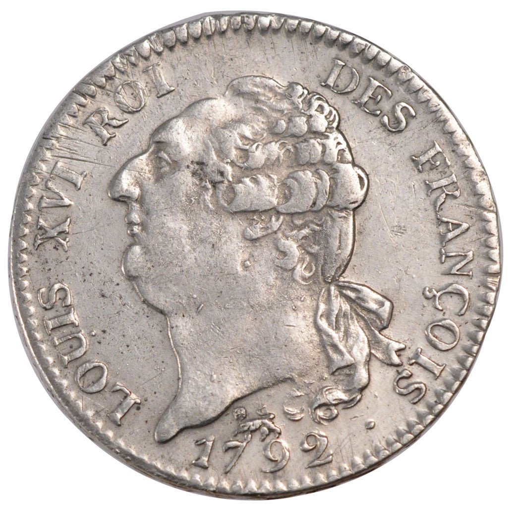 Munten, Frankrijk, Écu de 6 livres françois, ECU, 6 Livres, 1792, Paris, ZF+