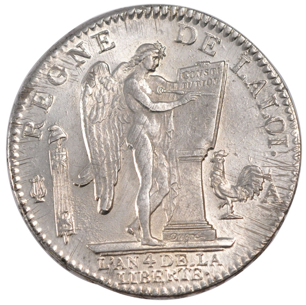 FRANCE, Écu de 6 livres françois, ECU, 6 Livres, 1792, Paris, KM #615.1, MS...