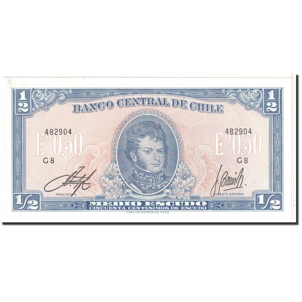 Banconote, Cile, 1/2 Escudo, 1962, Undated, KM:134Aa, SPL