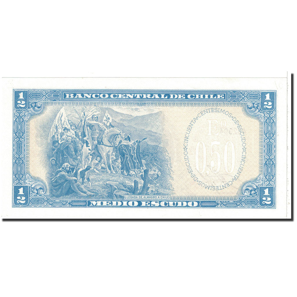Banconote, Cile, 1/2 Escudo, 1962, Undated, KM:134Aa, SPL