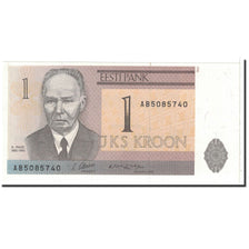 Banknote, Estonia, 1 Kroon, 1992, Undated, KM:69a, UNC(63)