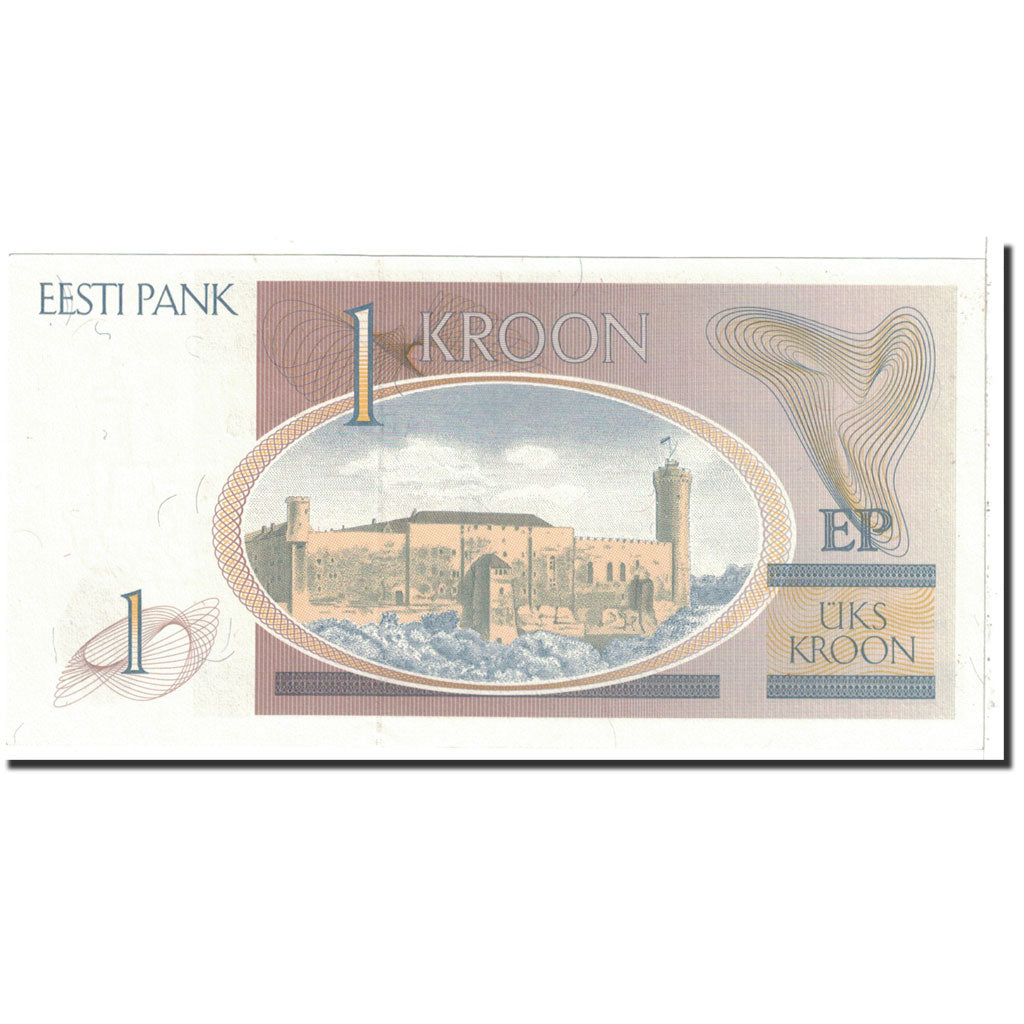 Banknote, Estonia, 1 Kroon, 1992, Undated, KM:69a, UNC(63)