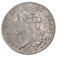 FRANCE, Écu de 6 livres françois, ECU, 6 Livres, 1792, Limoges, KM #615.6, AU...