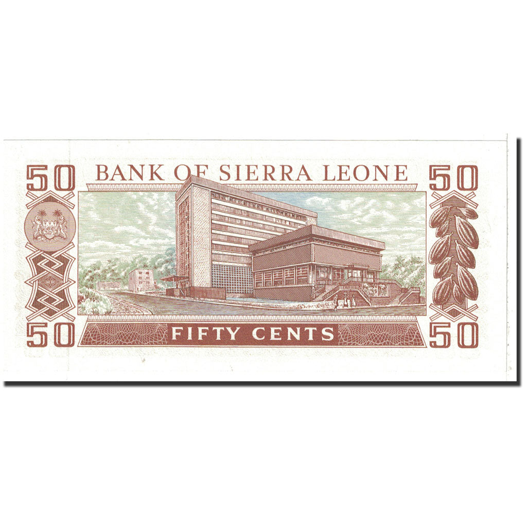 Banknote, Sierra Leone, 50 Cents, 1984, 1984-08-04, KM:4e, UNC(63)