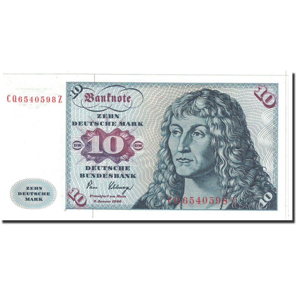 Banknote, GERMANY - FEDERAL REPUBLIC, 10 Deutsche Mark, 1980, 1980-01-02