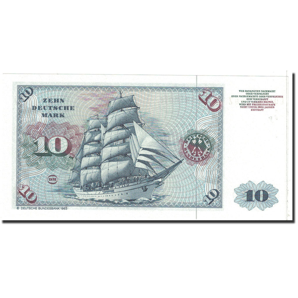 Banknote, GERMANY - FEDERAL REPUBLIC, 10 Deutsche Mark, 1980, 1980-01-02