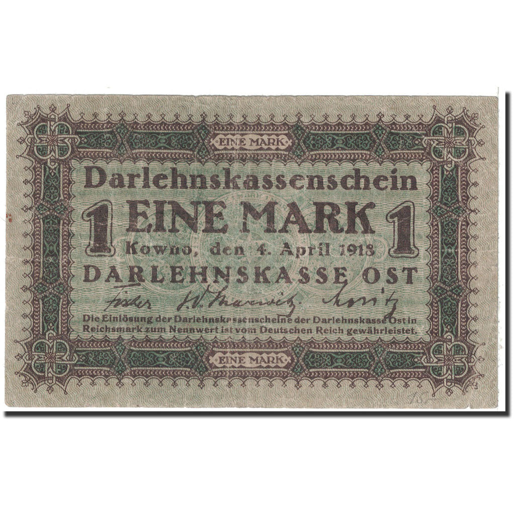 Banknote, Germany, 1 Mark, 1918, 1918-04-04, KM:R128, VF(20-25)