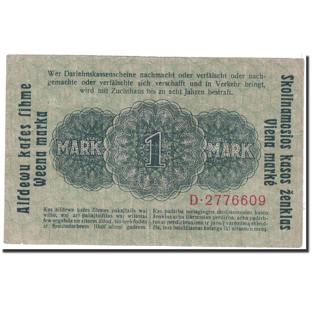 Banknote, Germany, 1 Mark, 1918, 1918-04-04, KM:R128, VF(20-25)