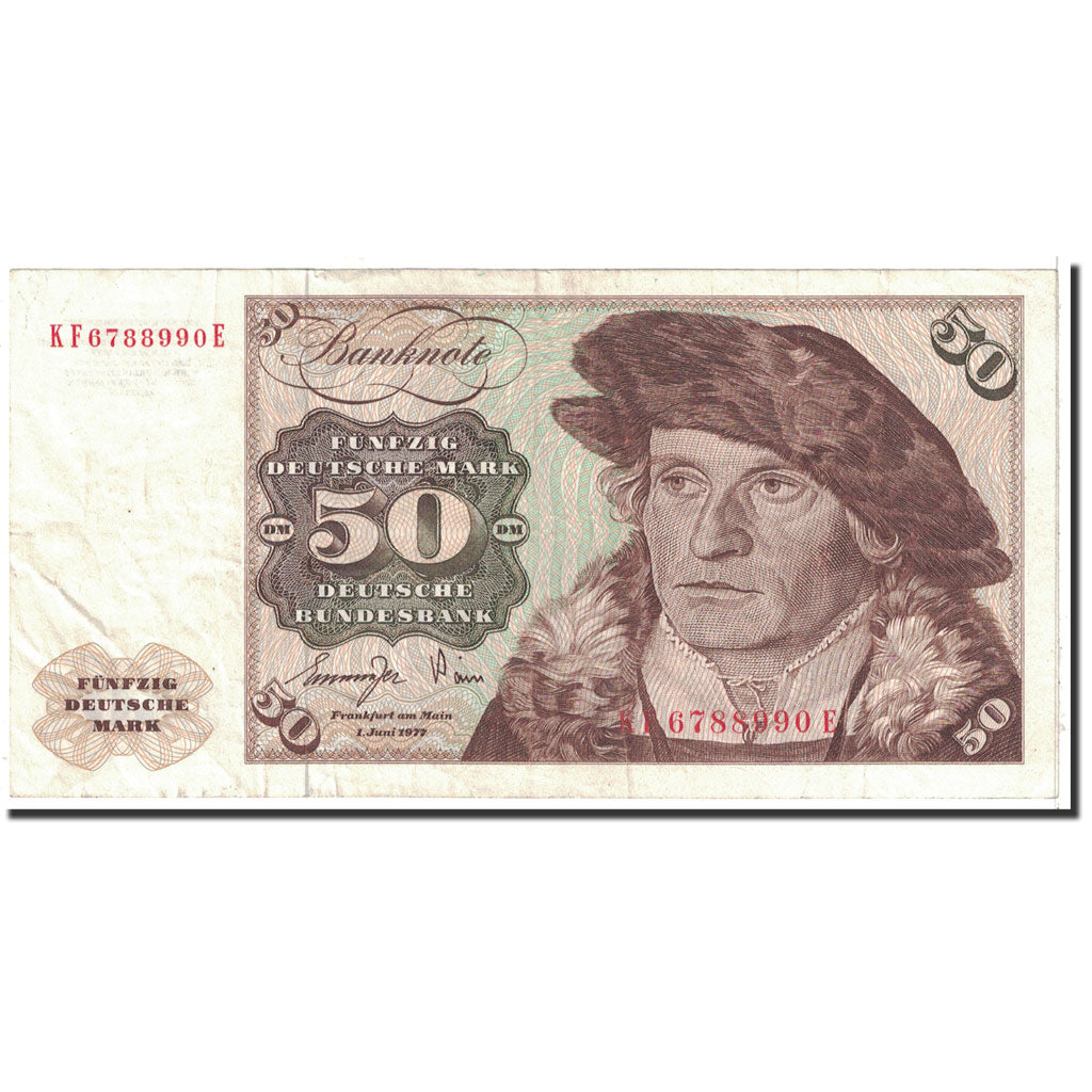 Banknote, GERMANY - FEDERAL REPUBLIC, 50 Deutsche Mark, 1977, 1977-06-01
