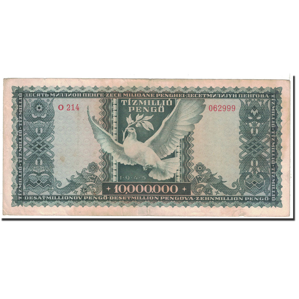 Banknote, Hungary, 10,000,000 Pengö, 1945, 1945-11-16, KM:123, EF(40-45)