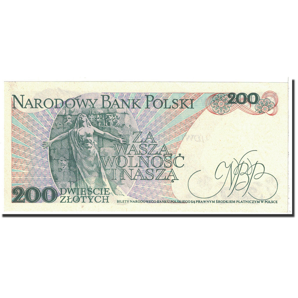 Banknote, Poland, 200 Zlotych, 1986, 1986-06-01, KM:144c, UNC(63)