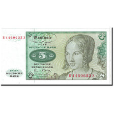 Billet, République fédérale allemande, 5 Deutsche Mark, 1980, 1980-01-02