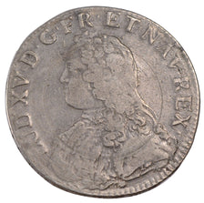 FRANCE, Écu aux branches d'olivier, ECU, 1732, Lyon, KM #486.6, VF(30-35), ...